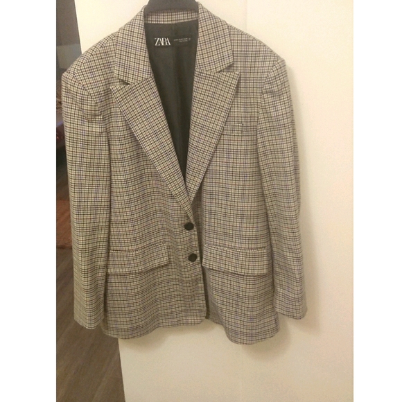 ✨HP✨Zara Chequered Blazer - Picture 10 of 12